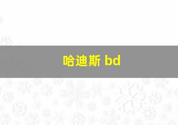 哈迪斯 bd